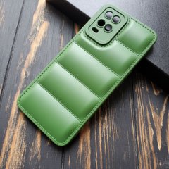 Чехол силиконовый Down Jacket для Oppo A54 / A55 - Зелёный фото 1