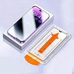 Комплект захисне скло 3D на весь екран для iPhone 13 Pro Max з автоустановкою - Чорний фото 1