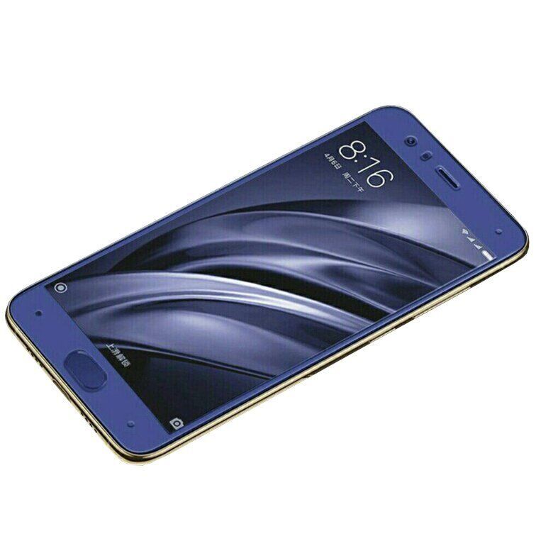 Защитное стекло 2.5D на весь экран для Xiaomi Mi 6 - Синий фото 2