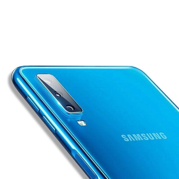 Защитное стекло на Камеру для Samsung Galaxy A7 (2018) / A750 - Прозрачный фото 2