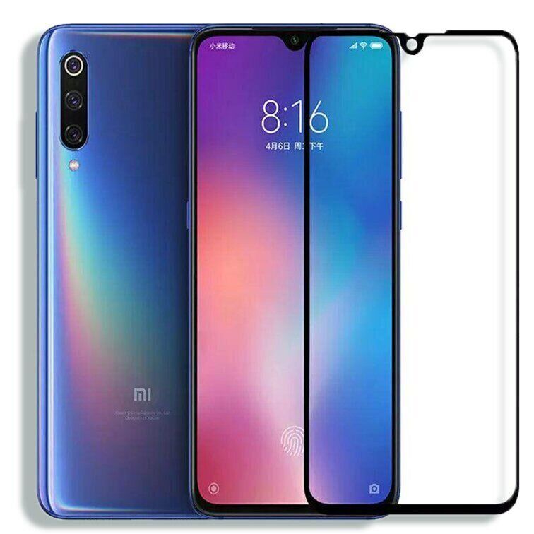 Захисне скло 2.5D на весь екран для Xiaomi Mi9 - Чорний фото 1