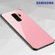 Силіконовий чохол зі скляної кришкою для Samsung Galaxy S9 Plus - Рожевий фото 1