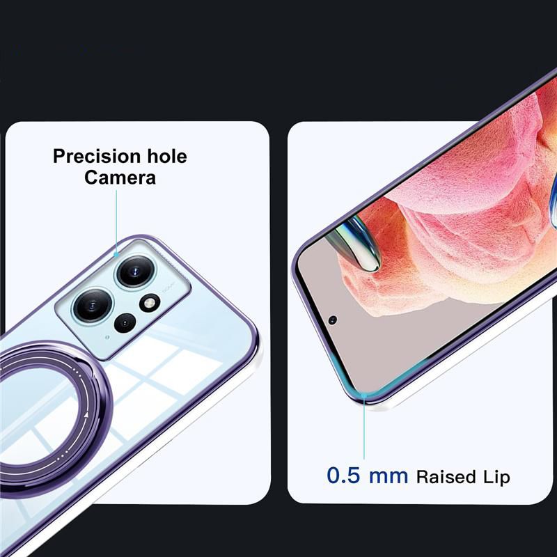 Чехол силиконовый MagSafe для Xiaomi Redmi 13C / Poco C65 цвет Фиолетовый