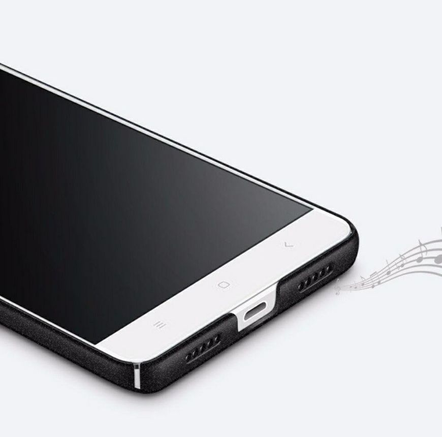 Чехол Бампер с покрытием Soft-touch MSVII для Xiaomi Redmi 4 - Черный фото 3