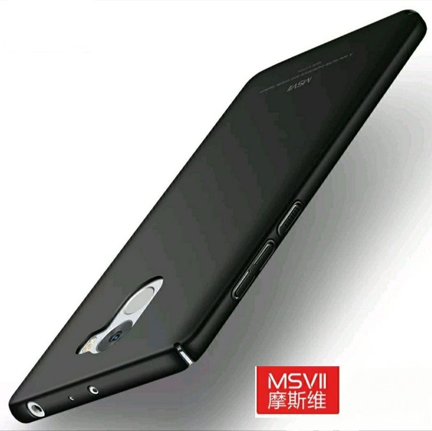 Чохол Бампер з покриттям Soft-touch MSVII для Xiaomi Redmi 4 - Чорний фото 2