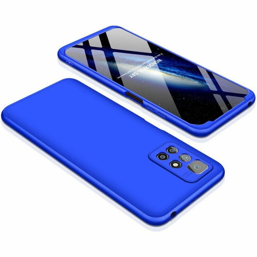 Чехол GKK 360 градусов для Xiaomi Redmi 10 - Синий фото 2