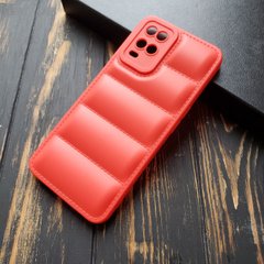Чехол силиконовый Down Jacket для Oppo A54 / A55 - Красный фото 1