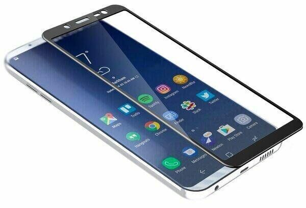 Защитное стекло 2.5D на весь экран для Samsung Galaxy J6 (2018) / J600 - Черный фото 3