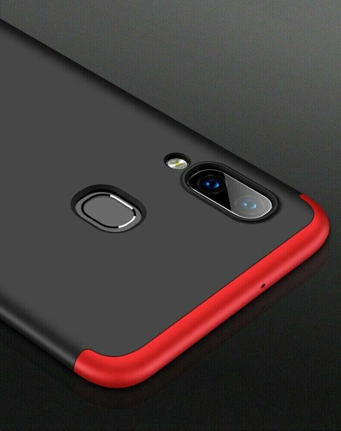 Чехол GKK 360 градусов для Samsung Galaxy A40 - Черно-Красный фото 8