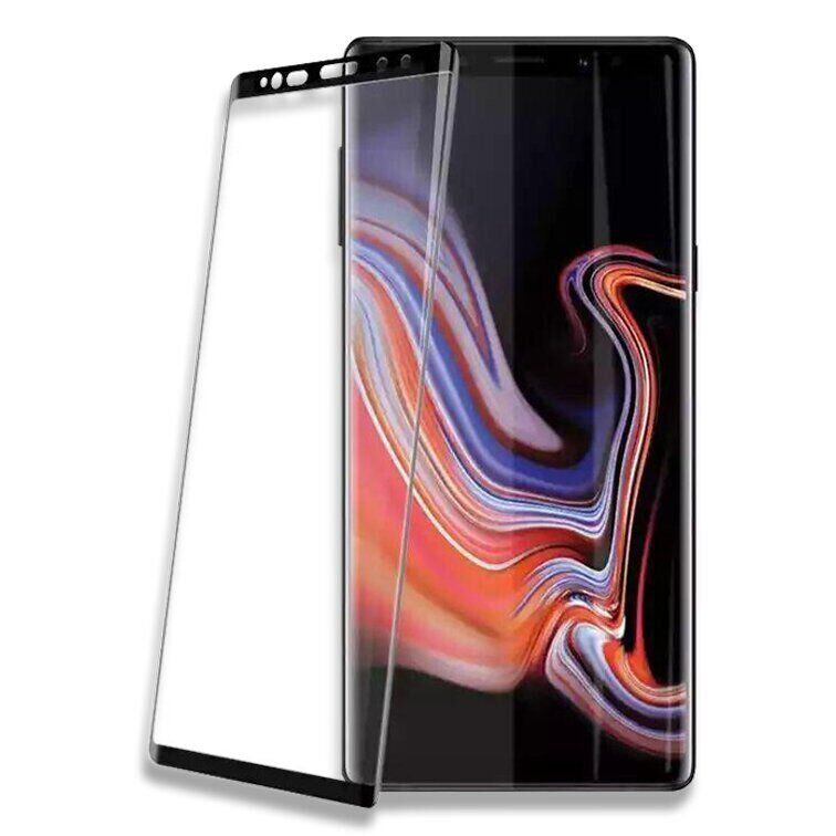 Защитное стекло 3D на весь экран для Samsung Galaxy Note 9 - Черный фото 2