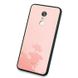 Силиконовый чехол со Стеклянной крышкой для Xiaomi Redmi 5 Plus - Розовый фото 1