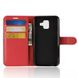 Чехол-Книжка с карманами для карт на Samsung Galaxy A6 (2018) - Красный фото 4