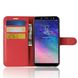 Чехол-Книжка с карманами для карт на Samsung Galaxy A6 (2018) - Красный фото 2