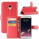 Чехол-Книжка с карманами для карт на Meizu M6S - Красный фото 1