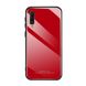 Силиконовый чехол со Стеклянной крышкой для Samsung Galaxy A7 (2018) / A750 - Красный фото 1