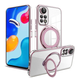 Чехол силиконовый MagSafe для Xiaomi Redmi Note 11 4G / 11s - Розовый фото 1