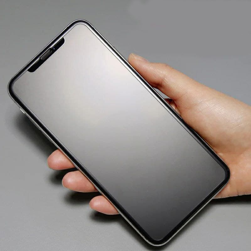 Матовое защитное стекло 2.5D для iPhone 12 - Черный фото 2