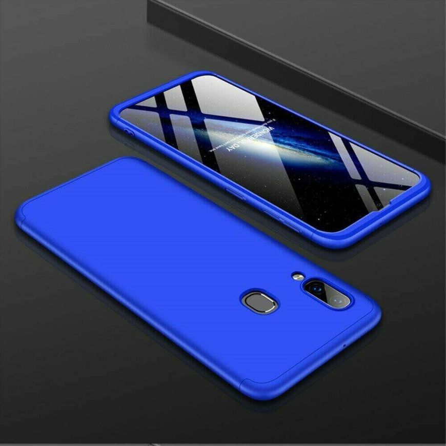 Чохол GKK 360 градусів для Samsung Galaxy A40 - Синій фото 4