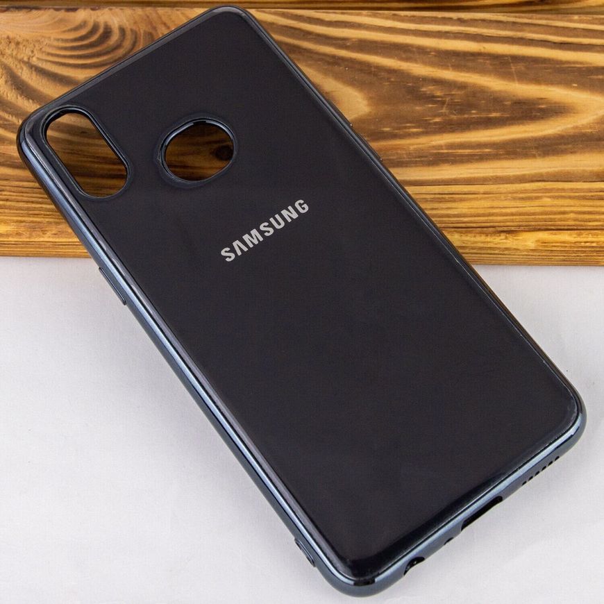 Силиконовый чехол Glossy для Samsung Galaxy A10s - Черный фото 2