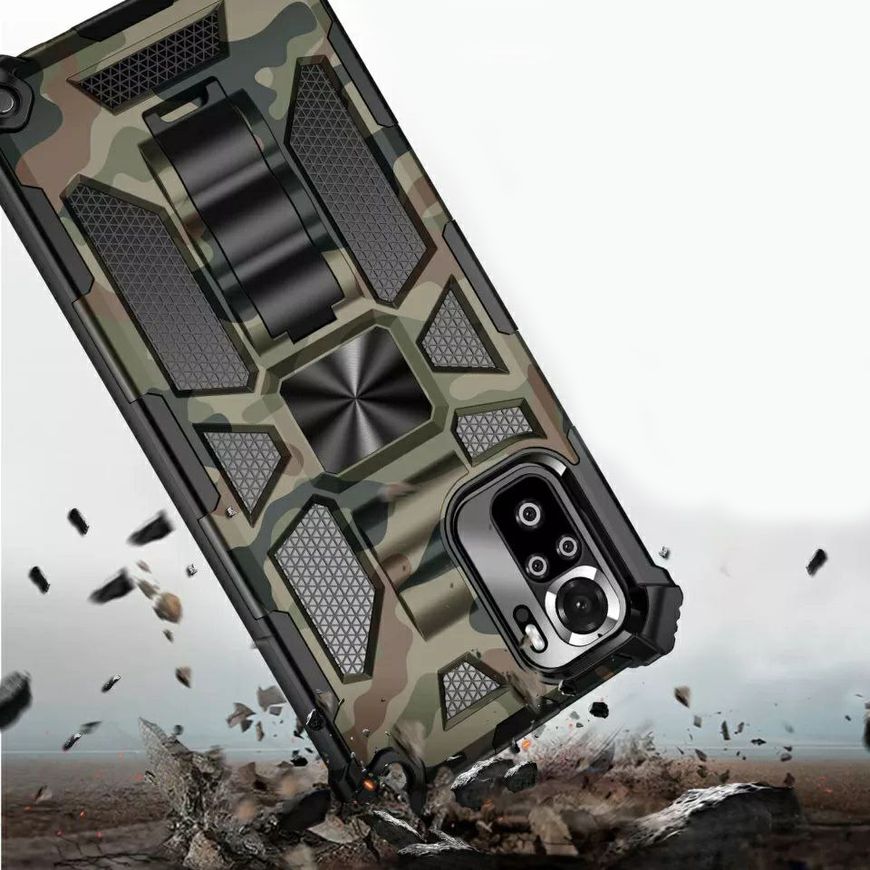 Противоударный чехол Tactics Military для Xiaomi Redmi Note 11 Pro 4G / 11 Pro 5G / Note 12 Pro 4G - Зелёный фото 5