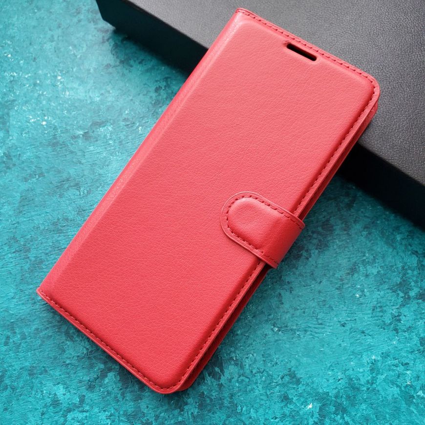 Чехол-Книжка с карманами для карт на Poco M5 4G цвет Красный