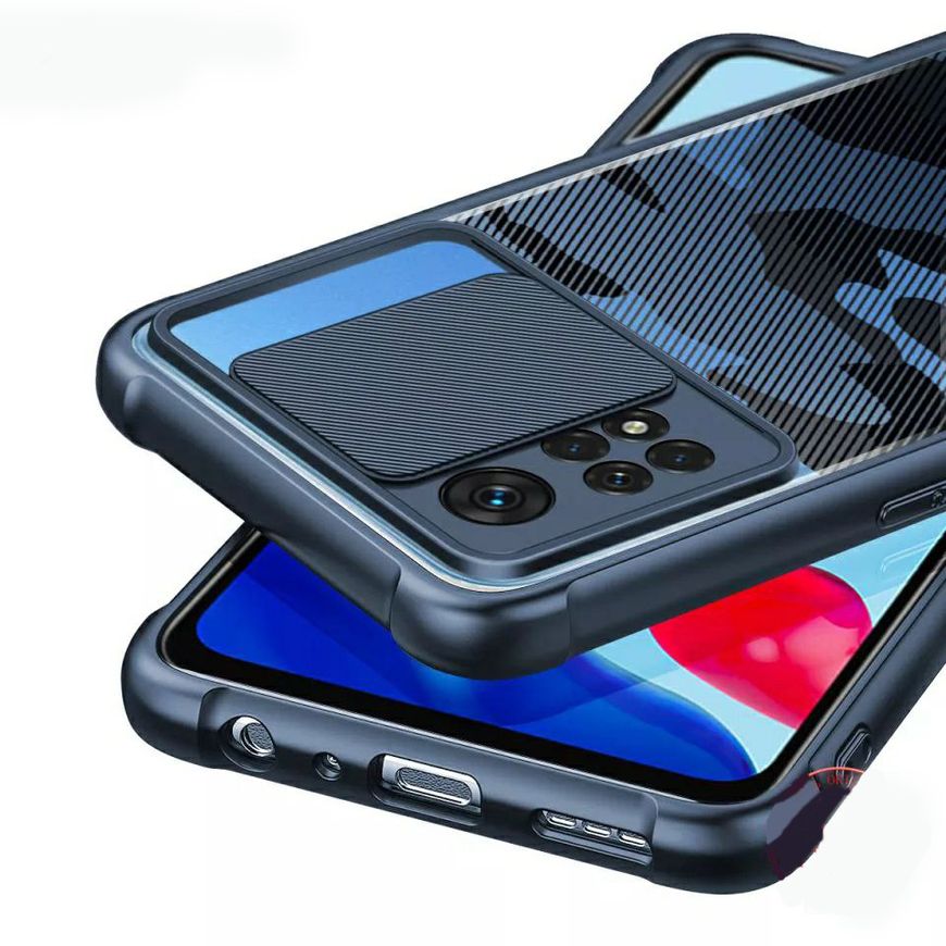 Противоударный чехол Back Cover с защитой камеры для Xiaomi Redmi Note 11 4G / 11s - Синий фото 3