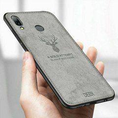Силиконовый чехол DEER для Samsung Galaxy M20 - Серый фото 1