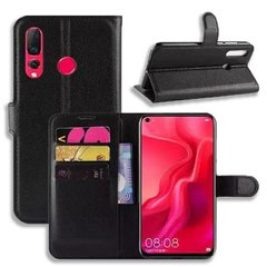Чехол-Книжка с карманами для карт на Huawei P30 lite - Черный фото 1