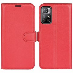 Чехол-Книжка с карманами для карт на Xiaomi Redmi Note 11 5G / Poco M4 Pro 5G - Красный фото 1