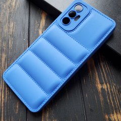 Чехол силиконовый Down Jacket для Tecno Pova 3 - Синий фото 1