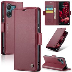 Шкіряний чохол-книжка Retro Case для Xiaomi Redmi 13 колір Червоний