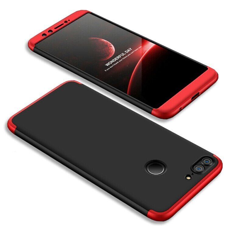 Чохол GKK 360 градусів для Huawei Honor 9 lite - Чёрно-Красный фото 1