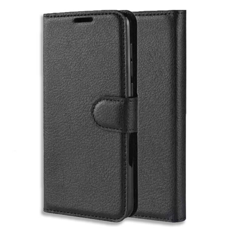 Чохол книжка з кишенями для карт на Huawei P30 lite - Чорний фото 5