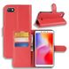 Чехол-Книжка с карманами для карт на Xiaomi Redmi 6A - Красный фото 1