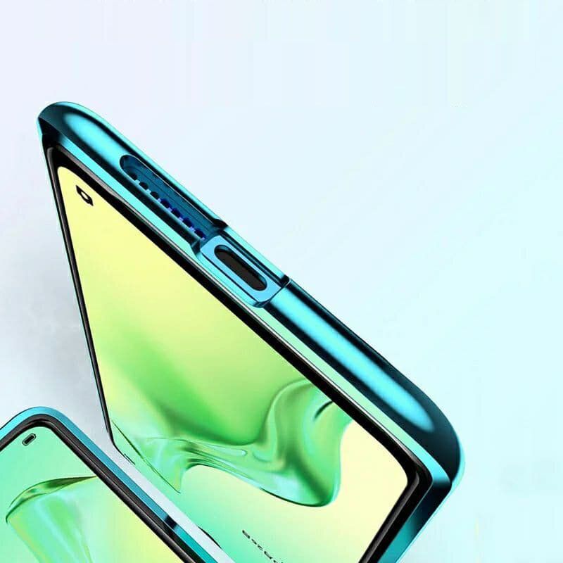 Магнітний чохол із захисним склом для Realme C11 - Синій фото 6