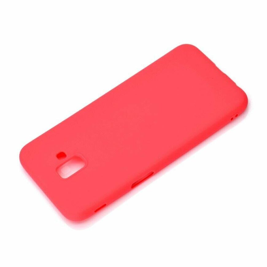 Чехол Candy Silicone для Samsung Galaxy J6 Plus - Красный фото 4