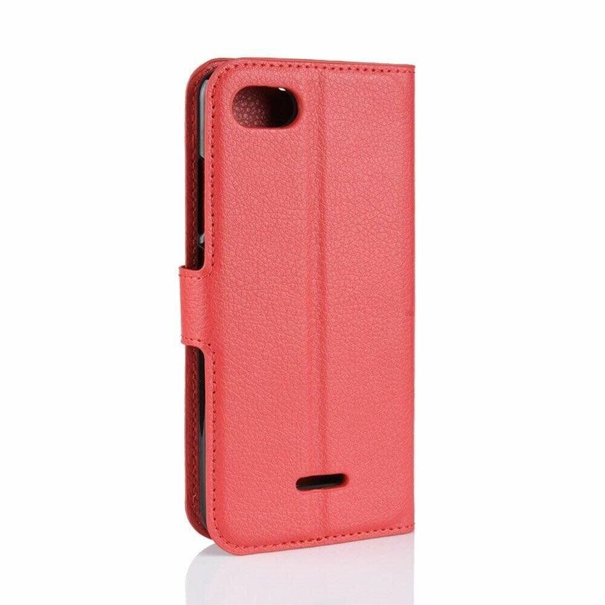 Чехол-Книжка с карманами для карт на Xiaomi Redmi 6A - Красный фото 5