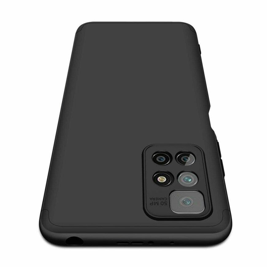 Чехол GKK 360 градусов для Xiaomi Redmi 10 - Черный фото 3