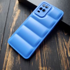 Чехол силиконовый Down Jacket для Oppo A54 / A55 - Синий фото 1