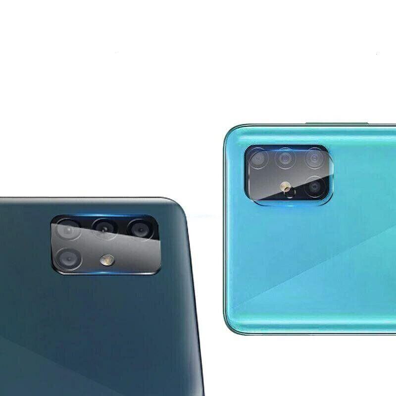Защитное стекло на Камеру для Samsung Galaxy A71 - Прозрачный фото 2
