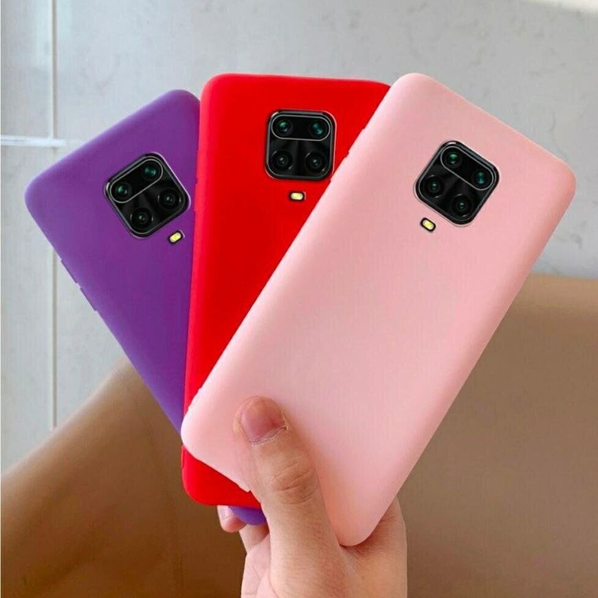 Чехол Candy Silicone для Xiaomi Redmi Note 9s / Note 9 Pro - Красный фото 4