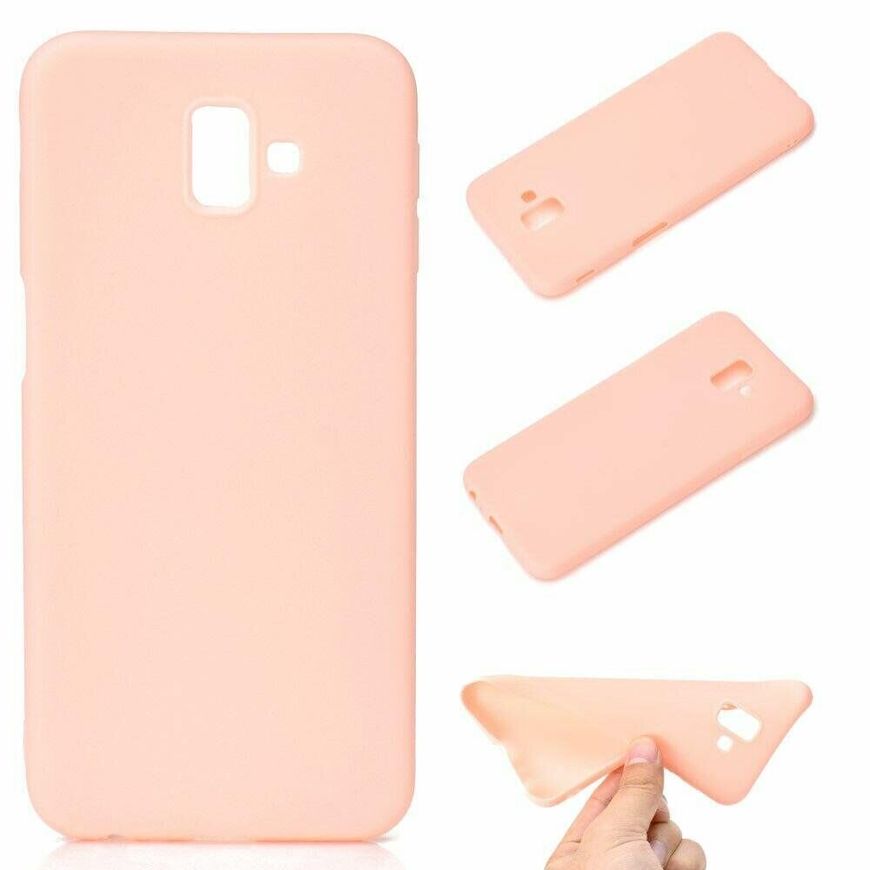 Чохол Candy Silicone для Samsung Galaxy J6 Plus - Рожевий фото 1