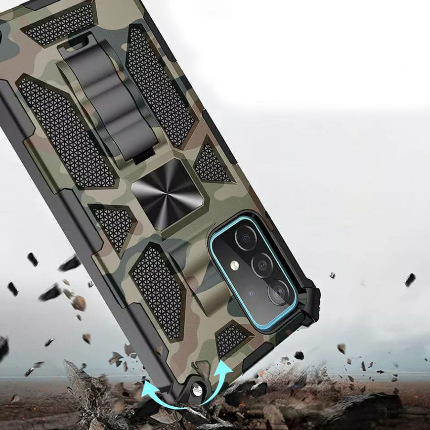 Противоударный чехол Tactics Military для Samsung Galaxy A33 - Зелёный фото 4