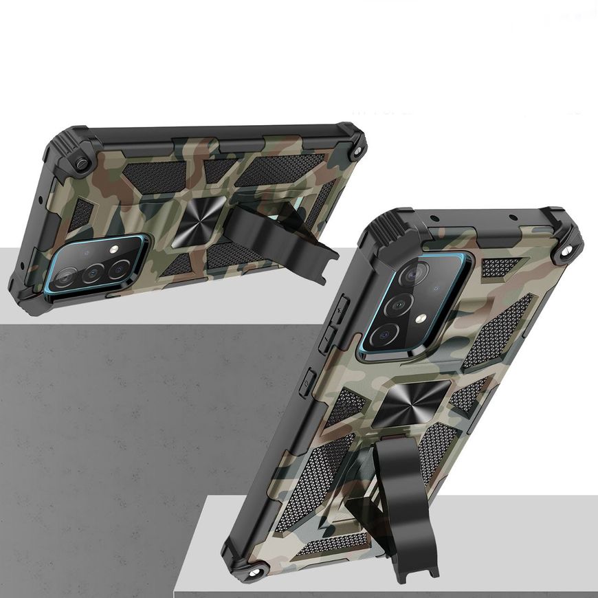 Противоударный чехол Tactics Military для Samsung Galaxy A33 - Зелёный фото 3