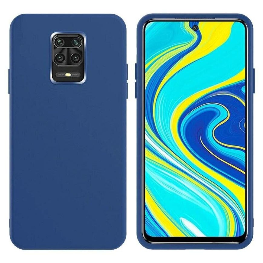 Чехол Candy Silicone для Xiaomi Redmi Note 9s / Note 9 Pro - Синий фото 2