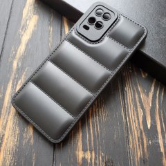 Чехол силиконовый Down Jacket для Oppo A54 / A55 - Черный фото 1