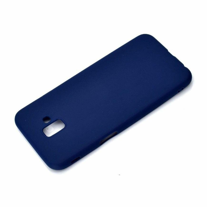 Чехол Candy Silicone для Samsung Galaxy J6 Plus - Синий фото 4