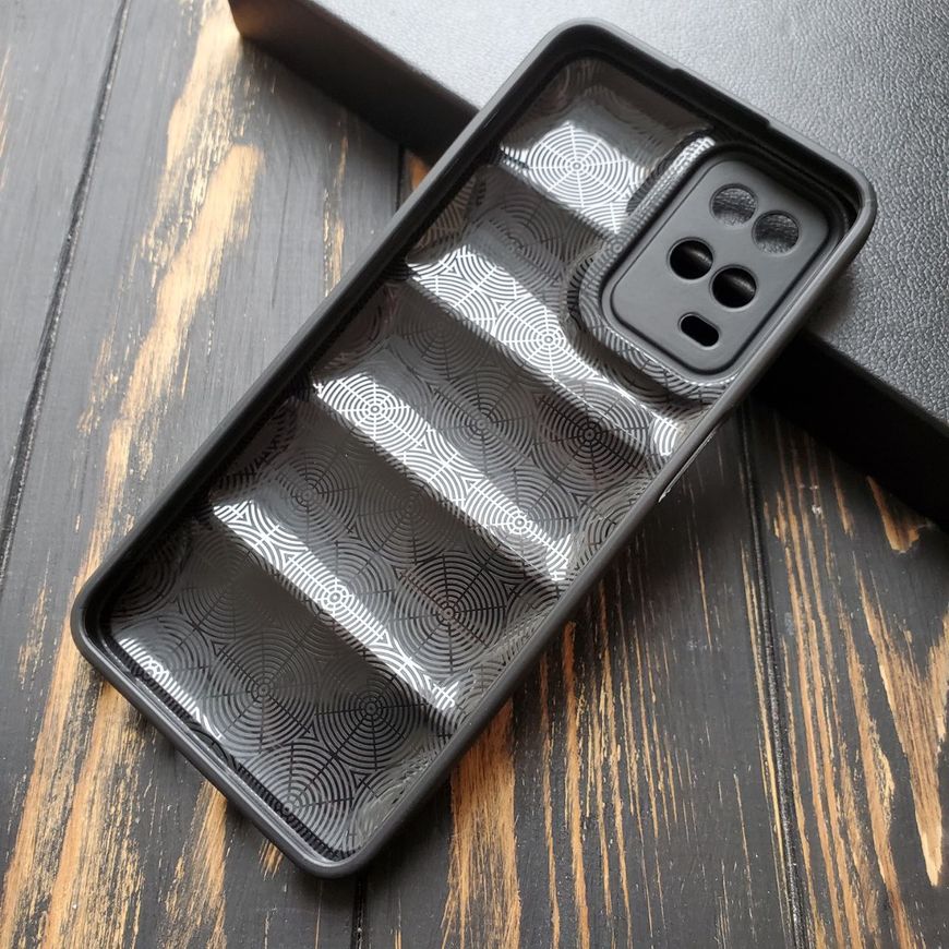 Чехол силиконовый Down Jacket для Oppo A54 / A55 - Черный фото 3