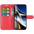 Чехол-Книжка с карманами для карт на Poco X4 GT цвет Красный