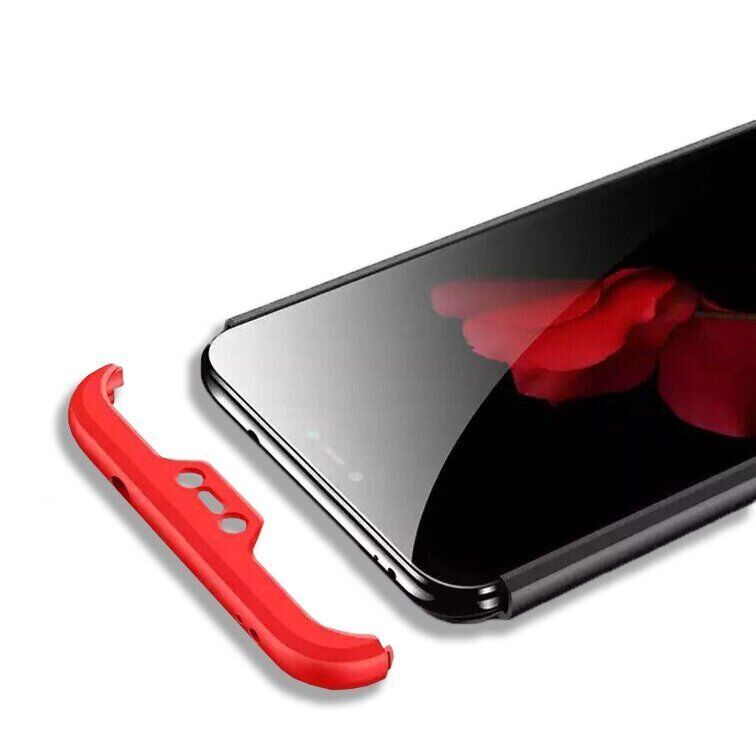 Чехол GKK 360 градусов для Xiaomi MiA2 lite / Redmi 6 Pro - Черно-Красный фото 3